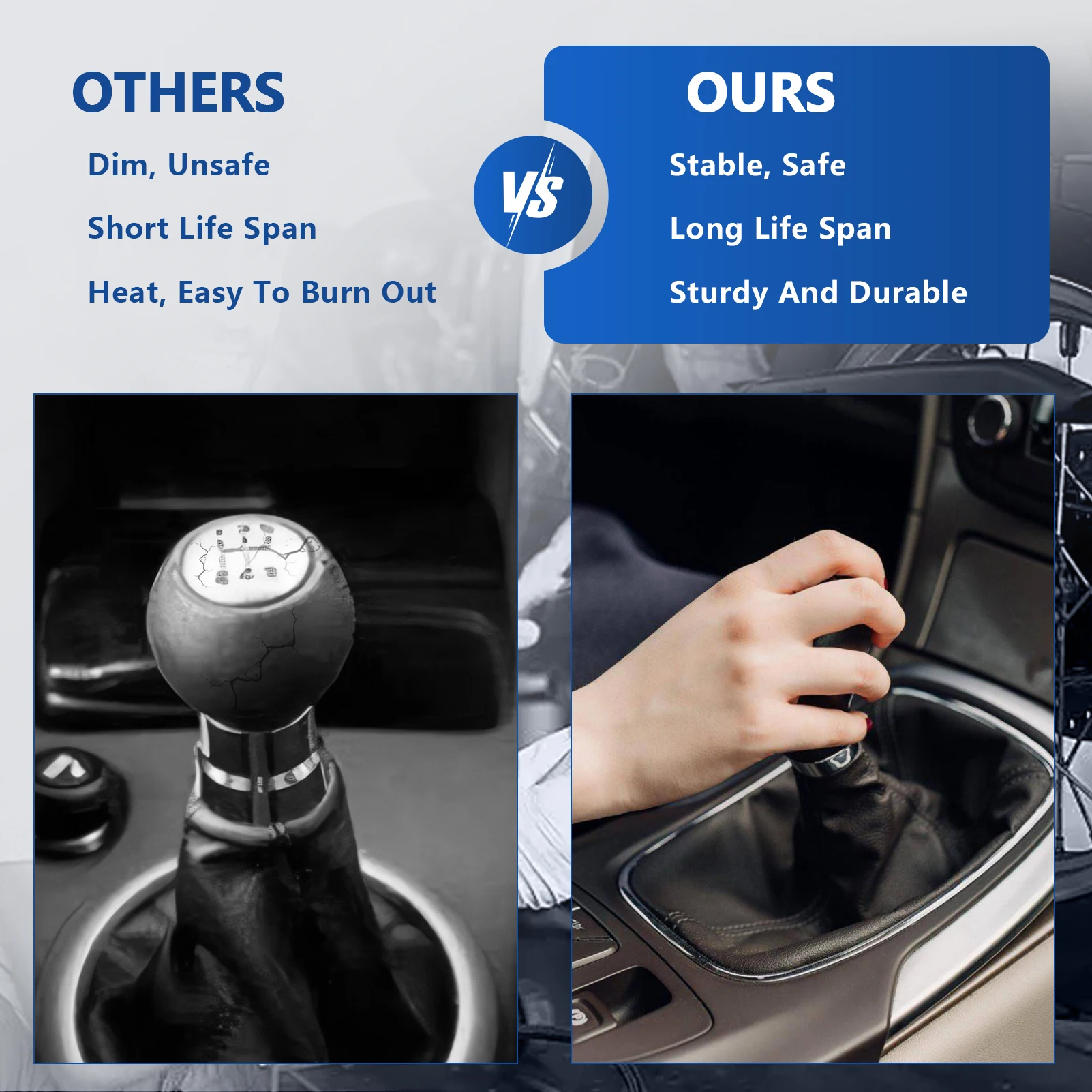 Perilla de palanca de cambios de transmisión Manual, manija de perilla de palanca de cambios para Civic 2016-2019 Reemplazar 54102-TBA-L02 54102-TBA-L02ZB - imagen 4