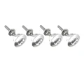 4pcs silver