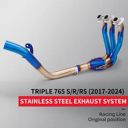 Silenciador frontal Triumph Street Triple 765 RS/R