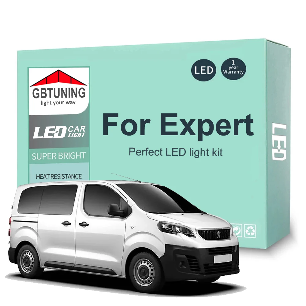 Kit bombillas LED Canbus plafón interior Peugeot Expert 2007-2023