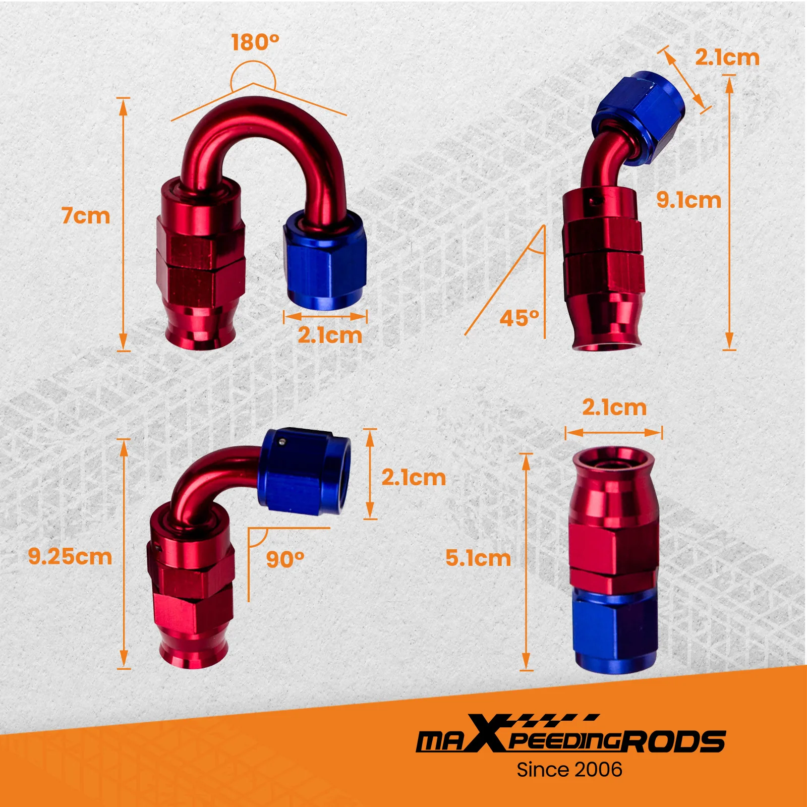 Kit manguera combustible PTFE acero inoxidable AN6 retorno giratorio - imagen 4