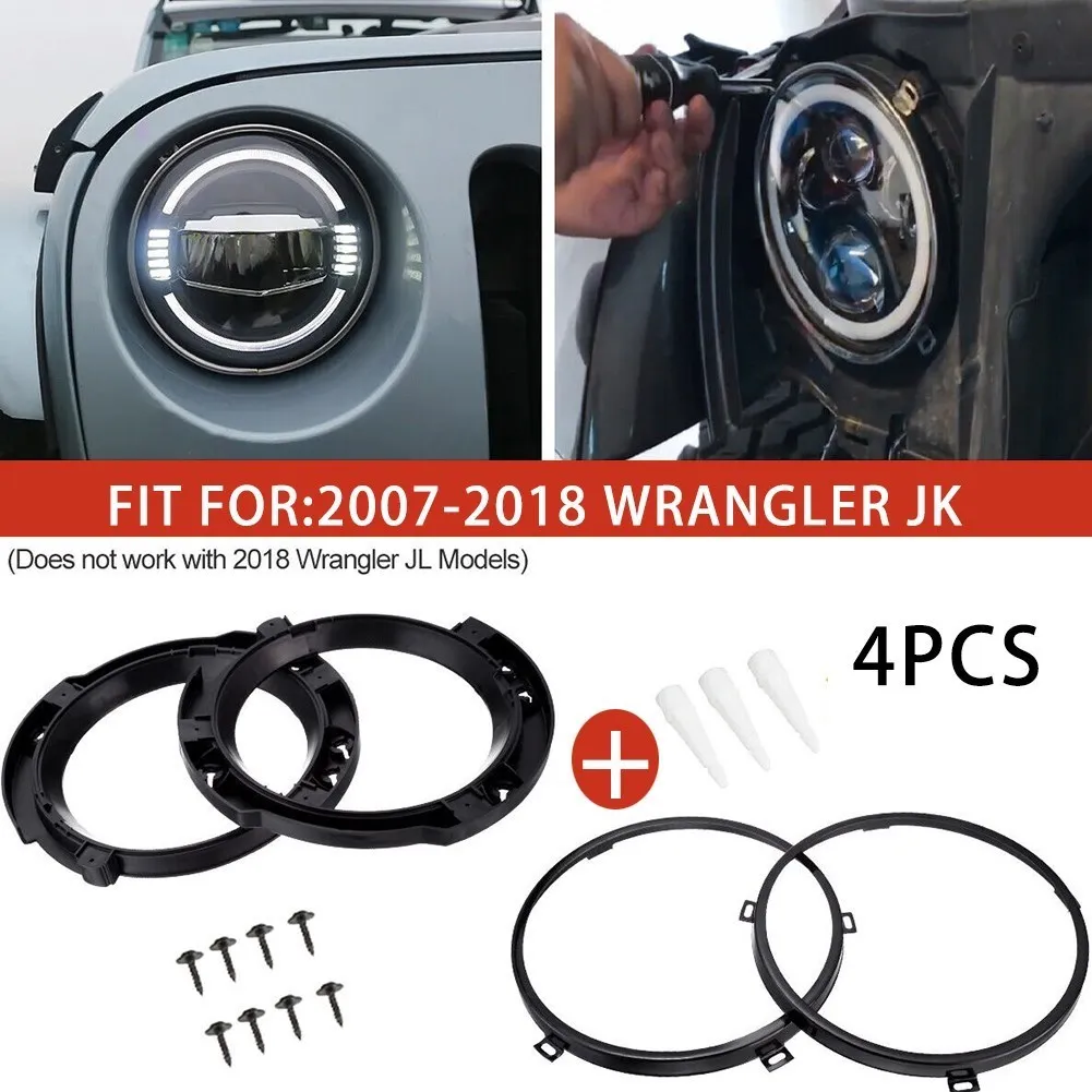 Soporte retención faro LED 7 pulgadas Jeep Wrangler JK 07-17 - imagen 5