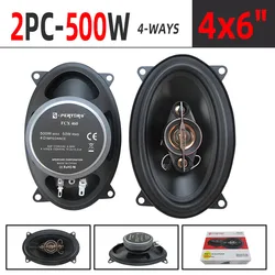 Par de altavoces coaxiales 4 vías 4x6" 50W RMS 4 ohmios