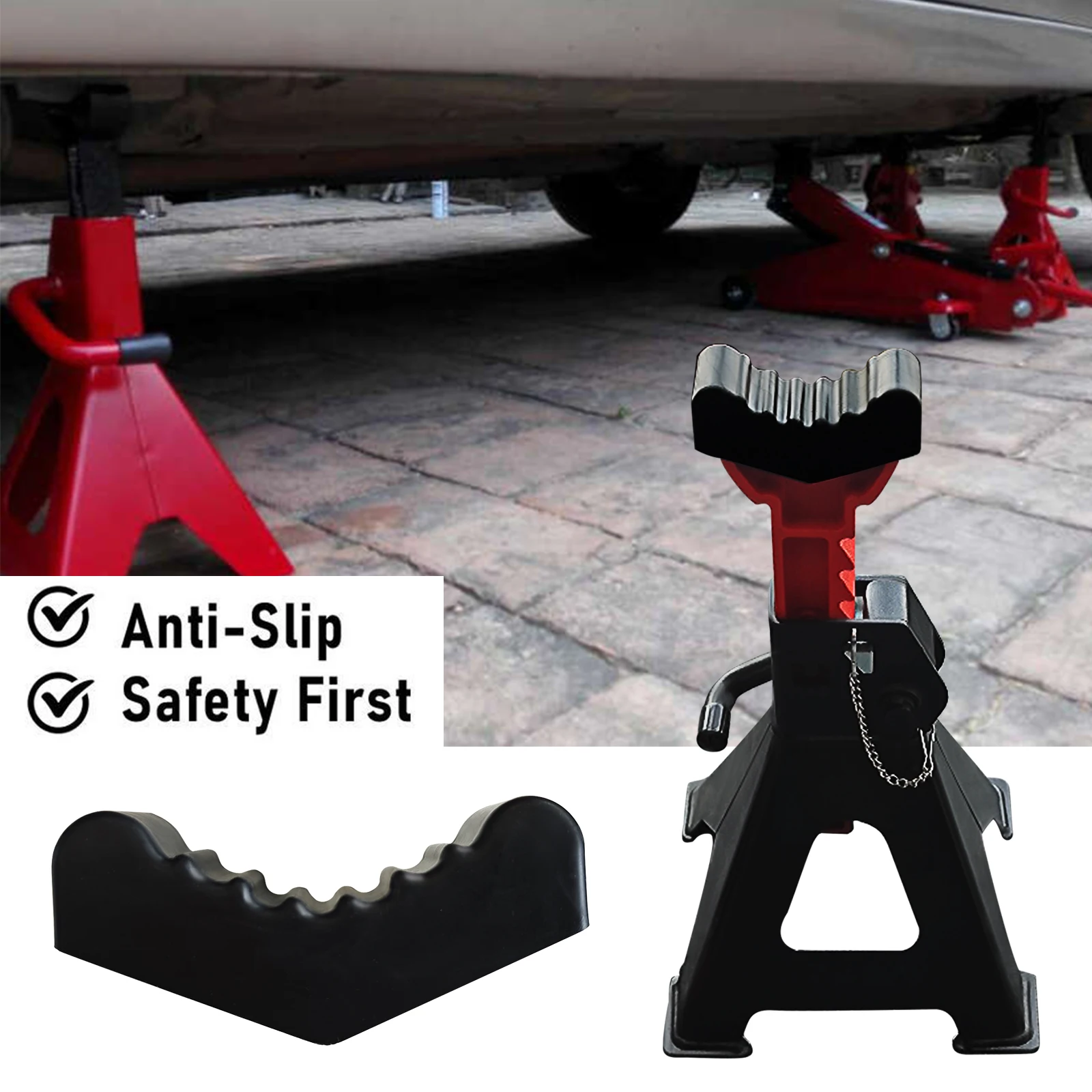 Protector ranurado goma para gato – almohadilla antideslizante coche - imagen 4