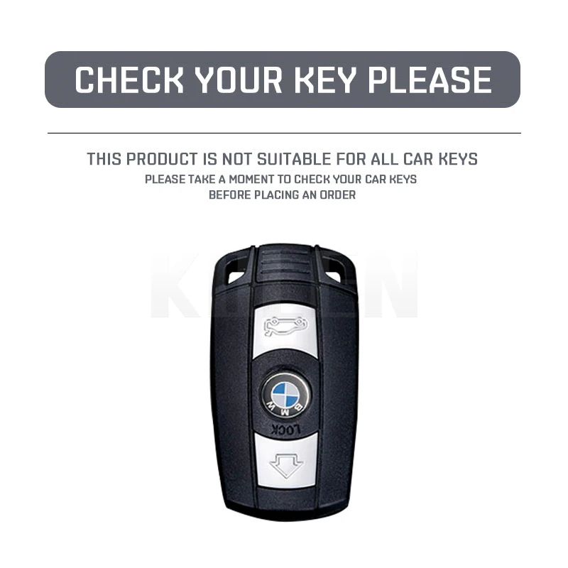 Funda de TPU suave con borde plateado para llave BMW