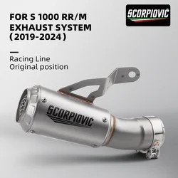 Escape Slip On S1000RR 2019-2025 acero inoxidable tubo medio