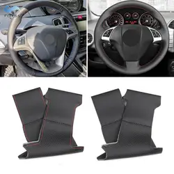 Trenza de cuero para volante Fiat Bravo, Doblò, Punto, Qubo y Opel Combo