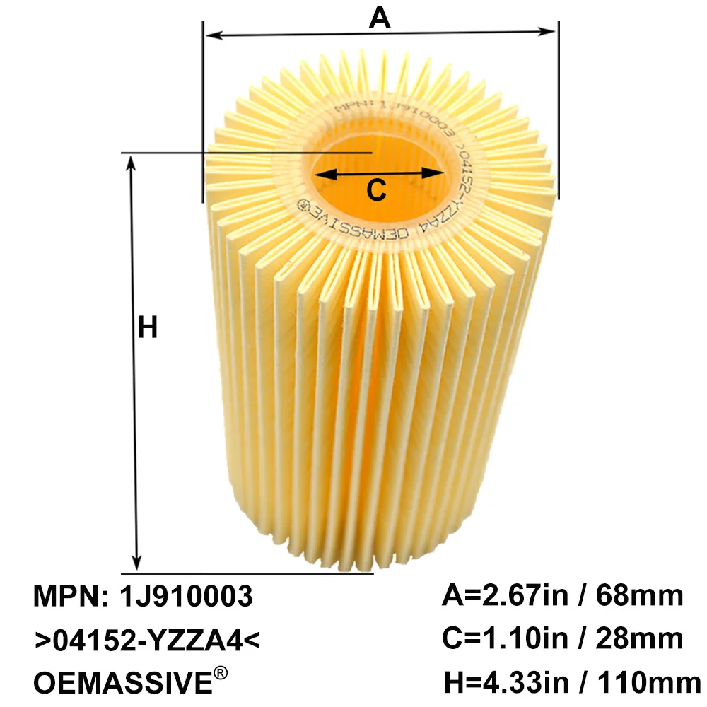 Filtro de aceite Toyota 04152-YZZA4 para Tundra XK50 4.6/5.7 V8 - imagen 4