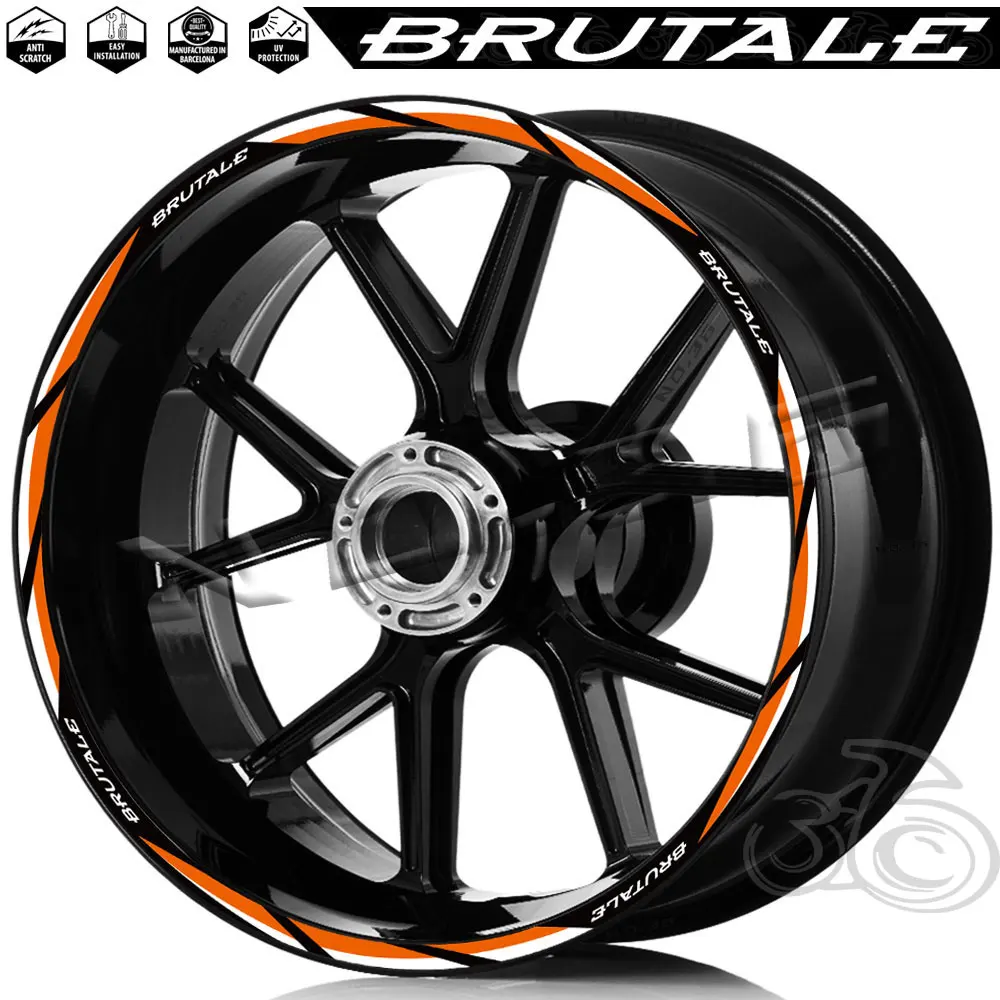 Pegatinas reflectantes MV Agusta Brutale 675 1000 llanta - imagen 5