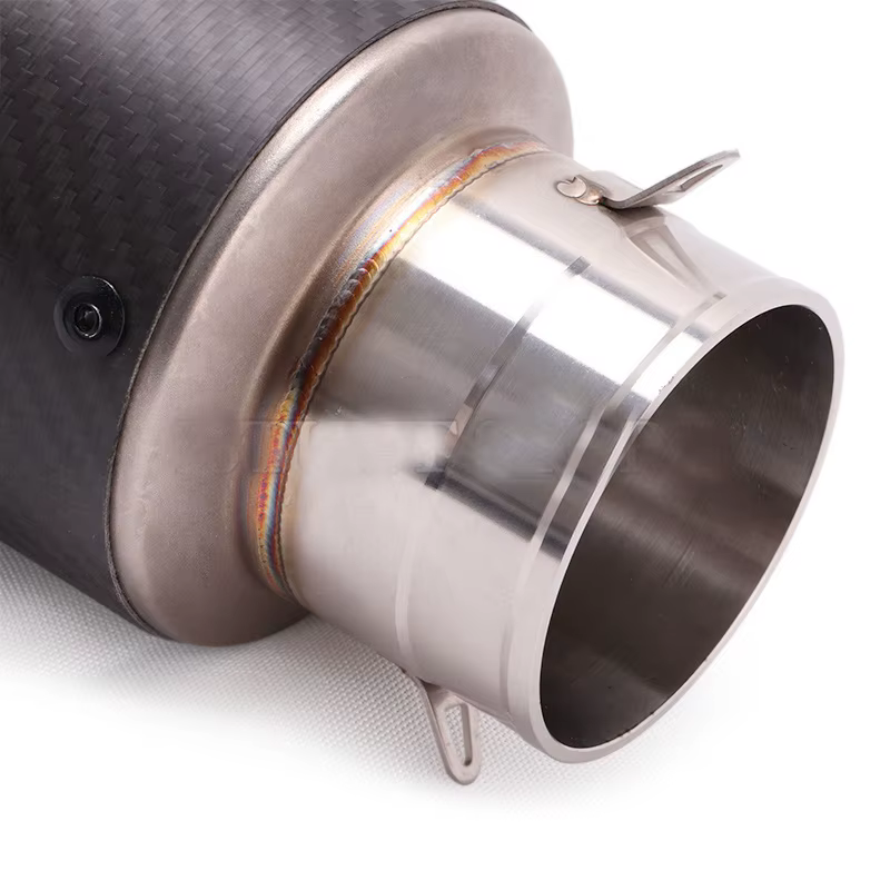 Silencioso universal de 60 mm de fibra de carbono con DB killer - imagen 3
