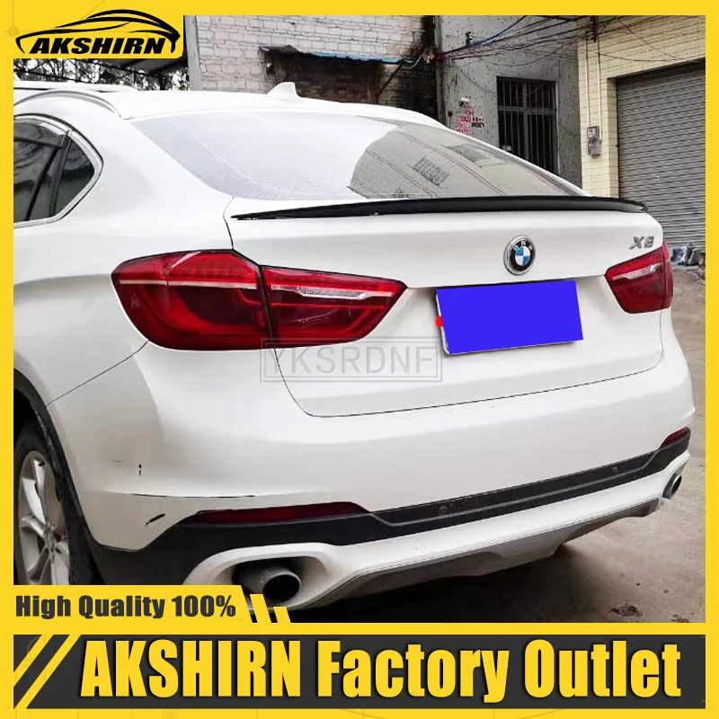 Alerón trasero ABS estilo M-Performance para BMW X6 F16 2015-2019