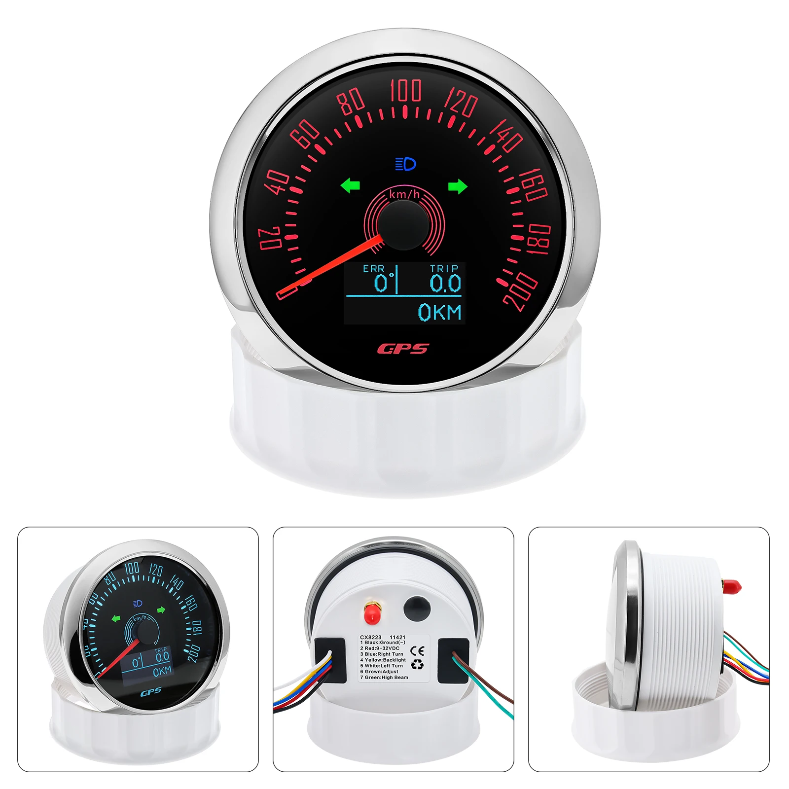 Velocimetro GPS 85 mm resistente al agua con antena 12V/24V - imagen 4