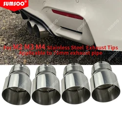 Puntas de escape BMW M2 M3 M4 acero inoxidable ajuste directo