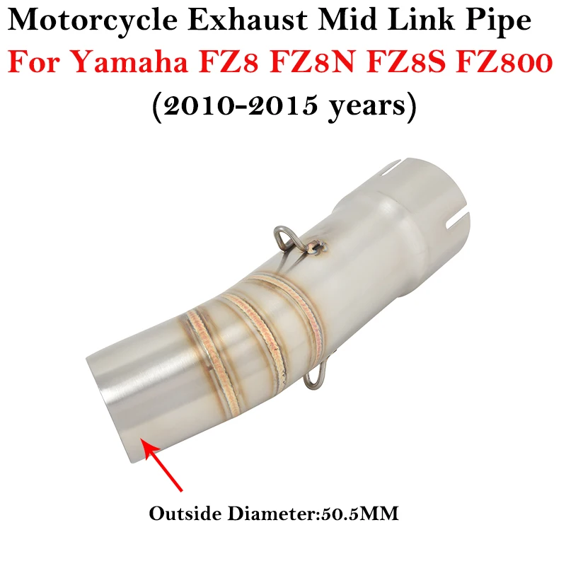 Silenciador Slip-On de escape 51 mm para Yamaha FZ8 Fazer 2010-2015
