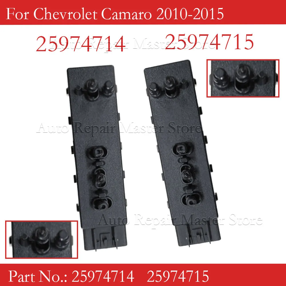 Interruptor de asiento eléctrico delantero izquierdo y derecho, interruptor de asiento eléctrico del lado del conductor apto para Chevrolet Camaro 2010-2015 25974714 25974715