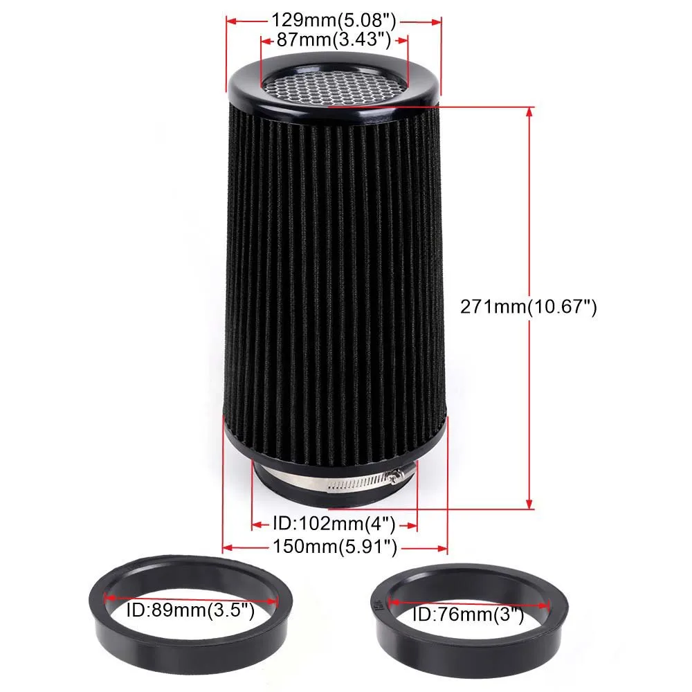 OFI141 Filtro de aire de alto flujo cónico para coches de carreras - imagen 3
