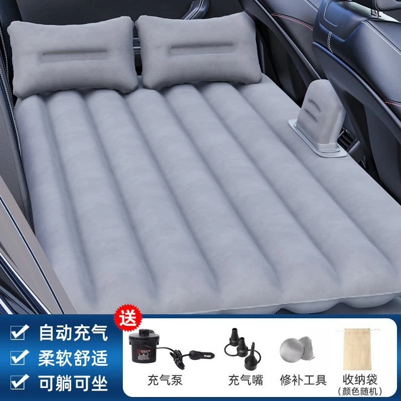 Cama inflable plegable para coche y SUV – Colchón de viaje flocado