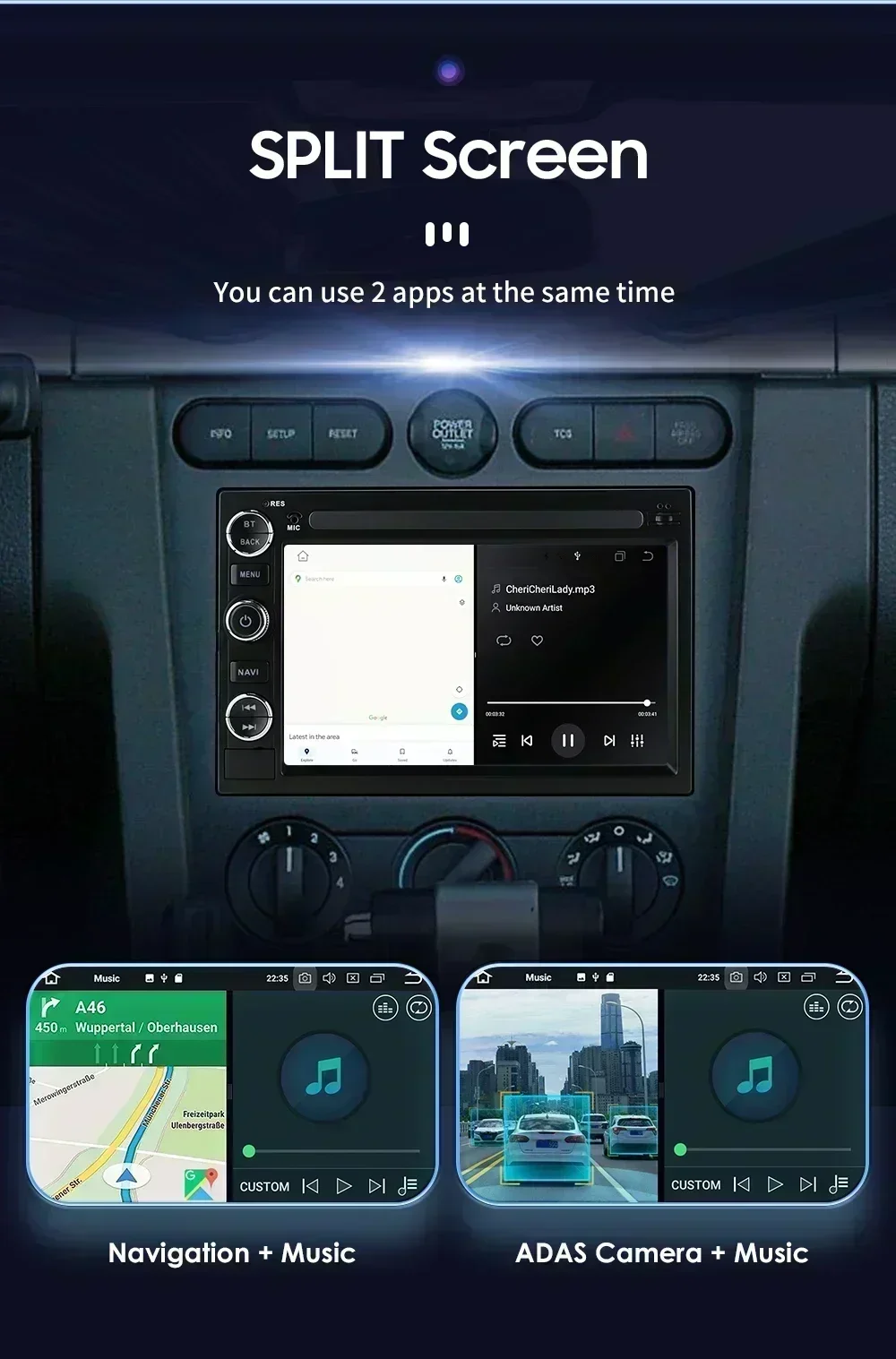 Radio 2 DIN Android 13 Hizpo con GPS para Ford F-150 y Mustang - imagen 5