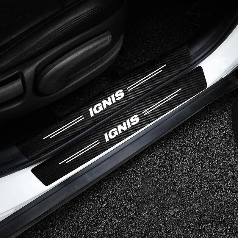 Umbrales puerta carbono antirrayas para Suzuki IGNIS - imagen 2