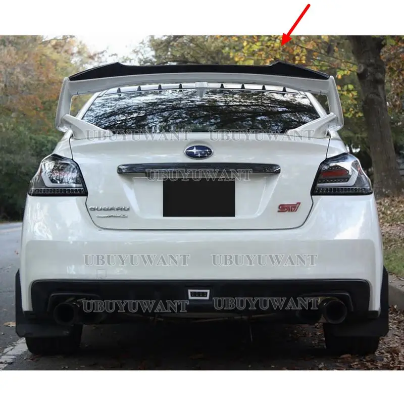 UBUYUWANT-alerón trasero de fibra de carbono Real para Subaru WRX STI 4th Gurney Flap, Spoiler de labio de maletero STI, apto para 2015, 2016, 2017, 2018, 2019, 2020 - imagen 5