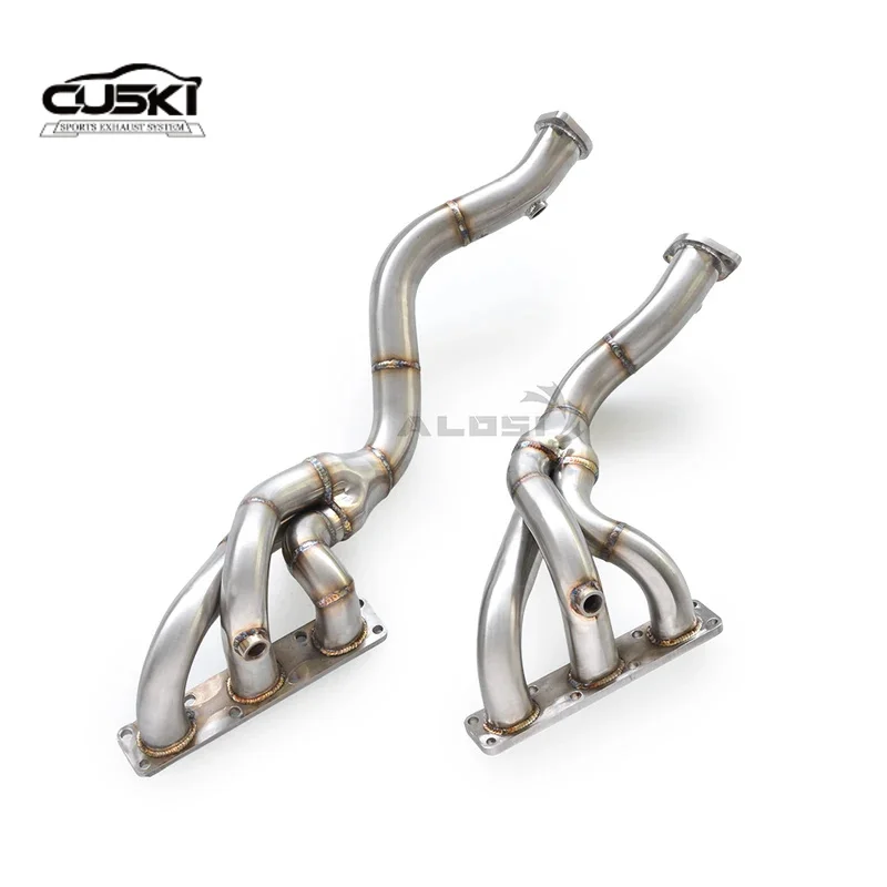 Colector de escape sin catalizador BMW E39 M54 3.0 acero inoxidable - imagen 5