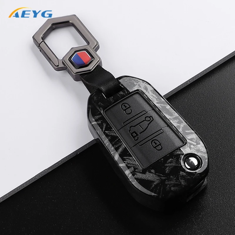 Funda ABS efecto carbono para llave Peugeot y Citroën - imagen 4