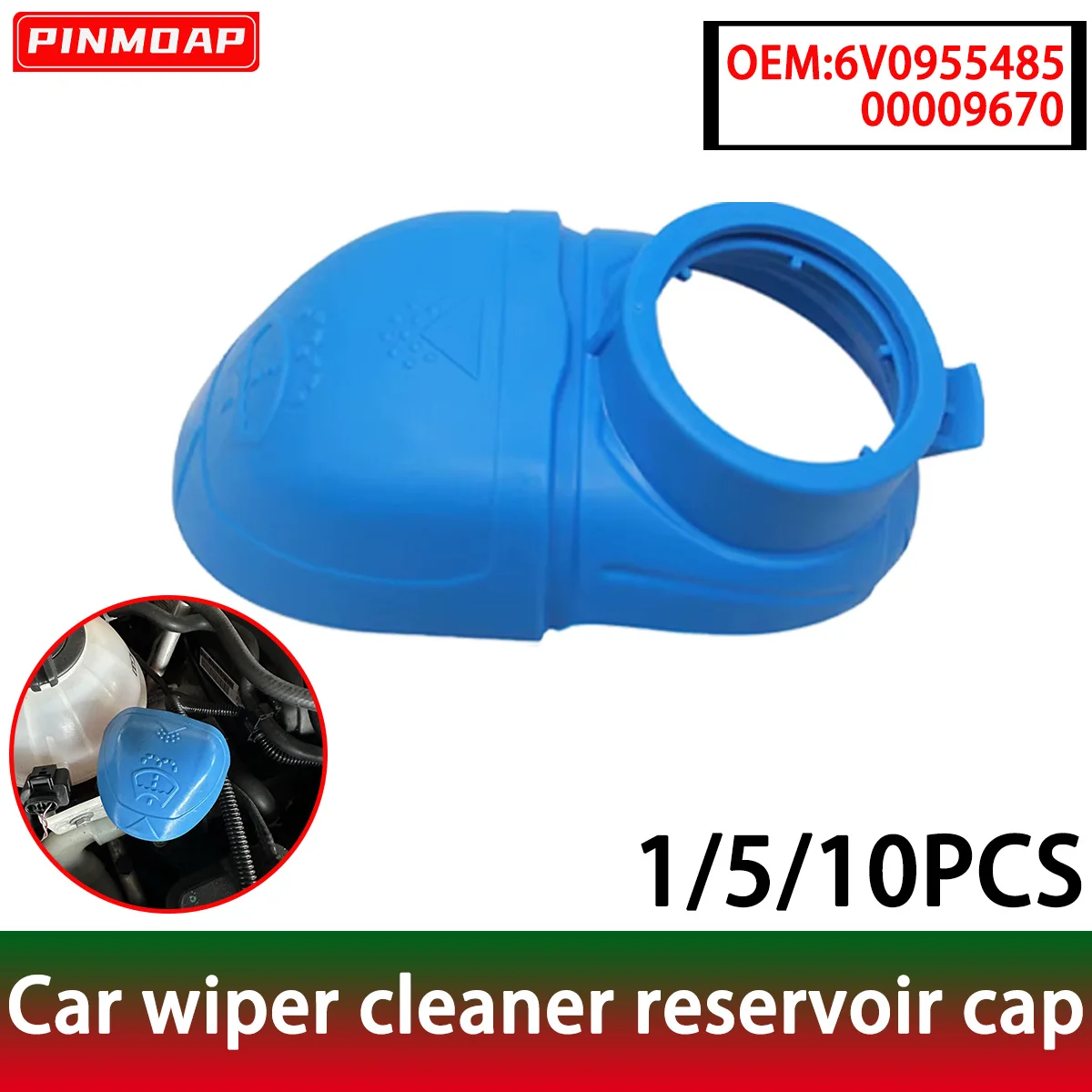 PINMOAP 6V0955485 Tapón depósito limpiaparabrisas – Audi VW Skoda