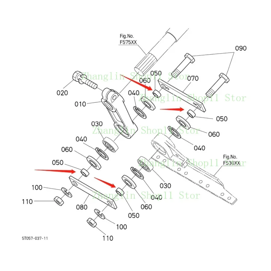 EX118/108/100/988/688/758 brazo de corte buje de sello de aceite manivela HST buje de eje de velocidad para accesorios de cosechadora Kubota - imagen 3