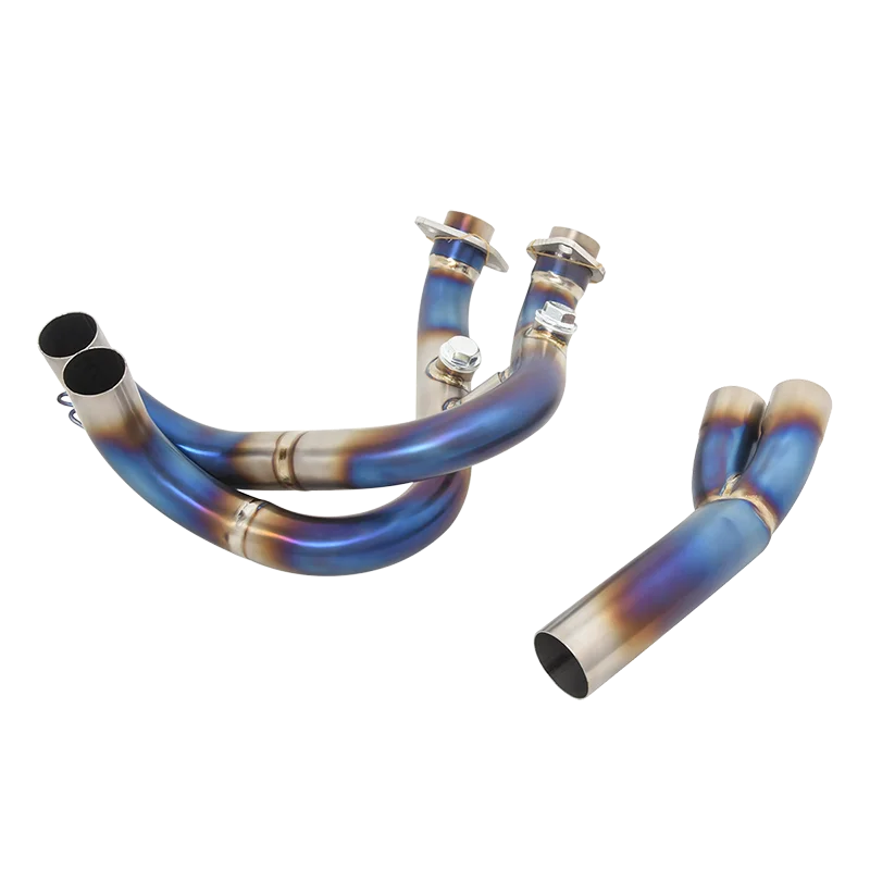 Tubo de enlace de escape de titanio para CFMOTO NK400/NK650 - imagen 3