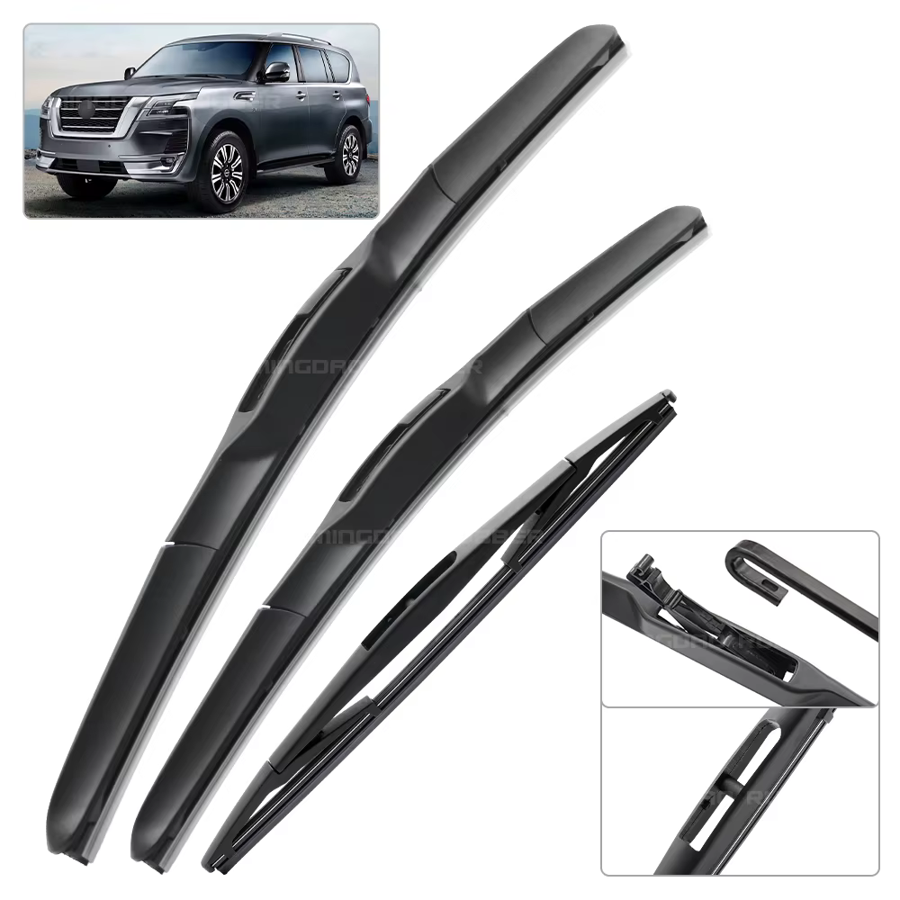 Kit escobillas limpiaparabrisas delanteras y trasera Nissan Patrol Y62 - imagen 2