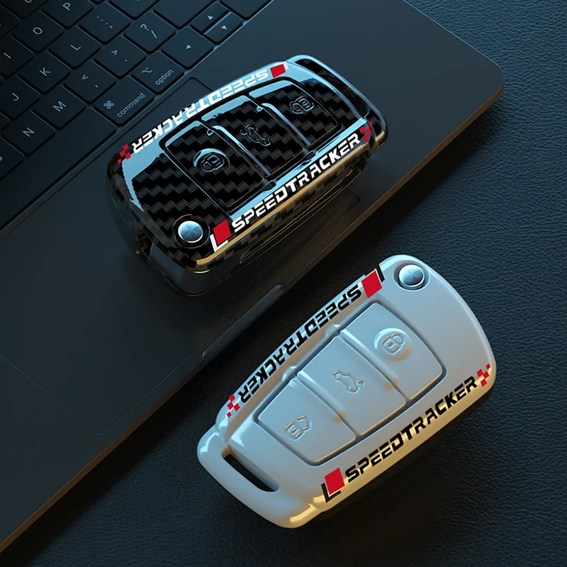Funda llave Audi fibra de carbono con carcasa ABS para A1 A3 A4 Q3 - imagen 3