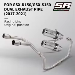 Kit Escape Completo GSX-R150 Tubo Conexión Frontal Acero Inox 50,8mm