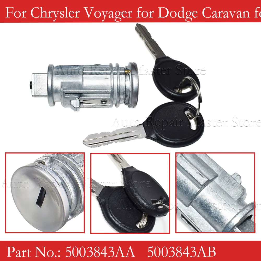 Bombín de encendido con llaves 5003843AB – Chrysler Voyager - imagen 2