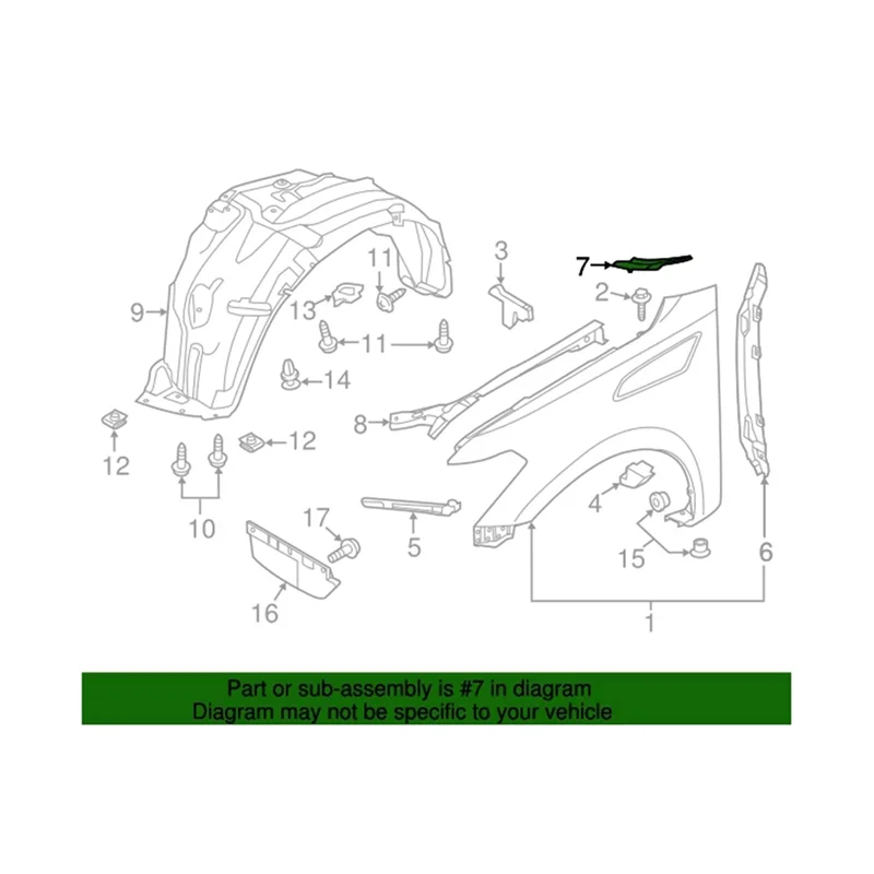 Cubierta limpiaparabrisas delantero Nissan Patrol Y62 2010-2017 - imagen 4