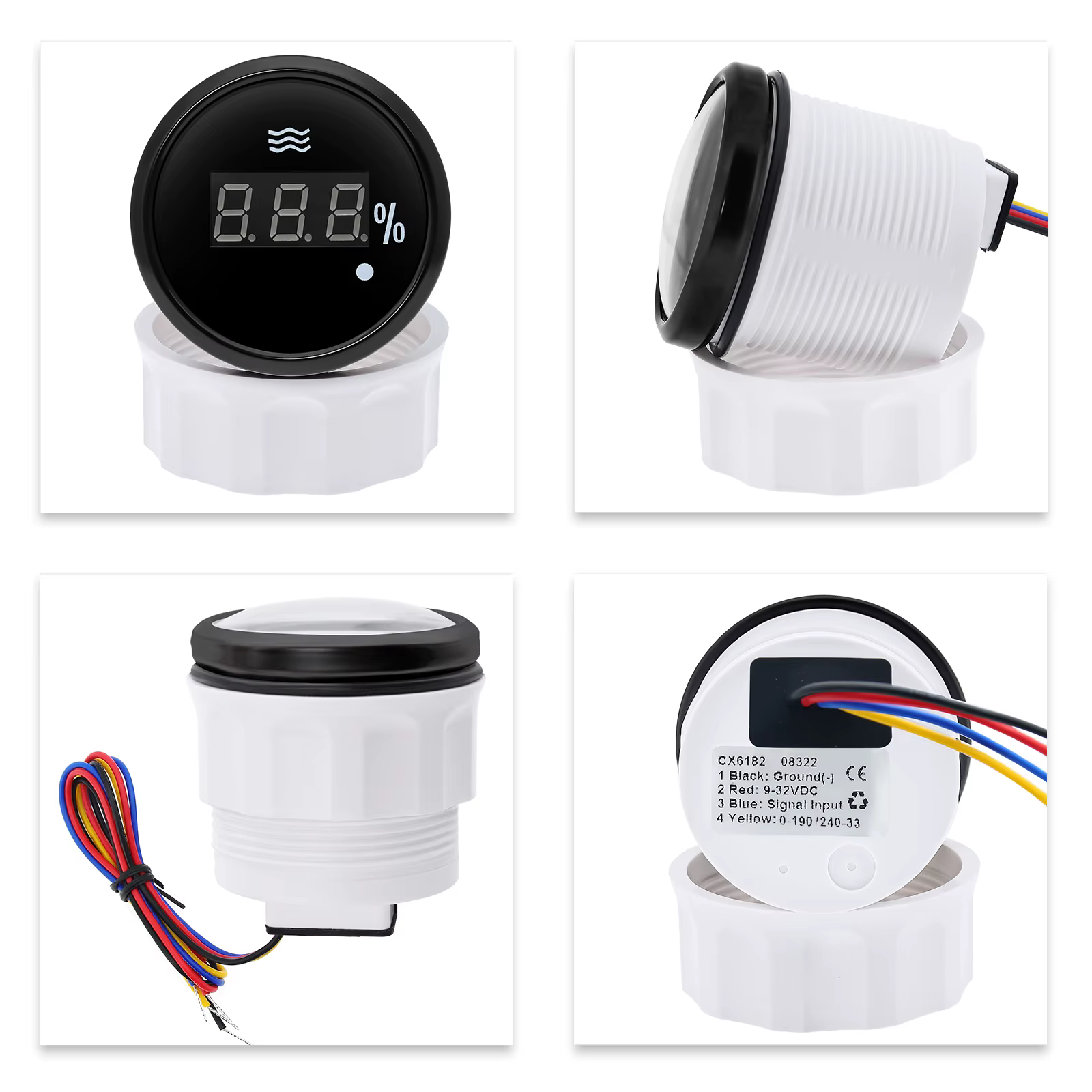 Indicador Nivel Agua 52mm Universal 12V/24V Alarma – Coche Camión Barco - imagen 5