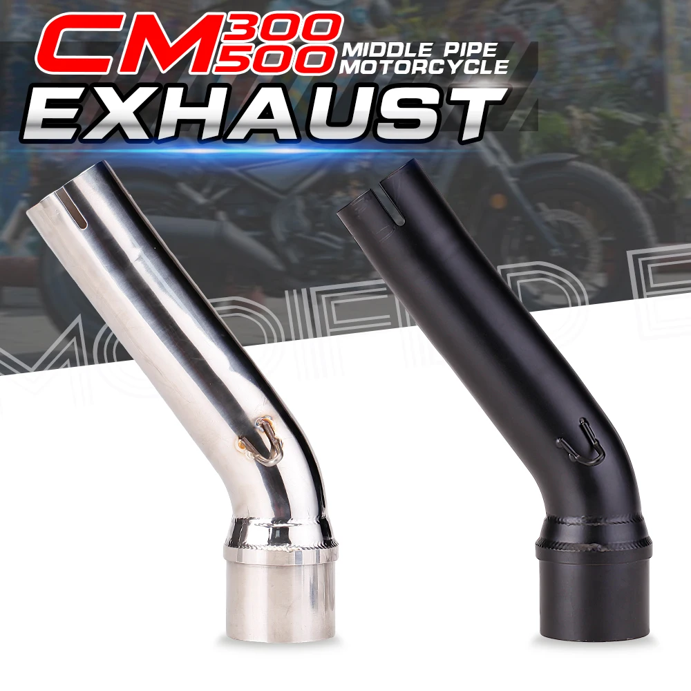 Tubo medio de escape Honda Rebel 500 CM500/CMX500 - imagen 2