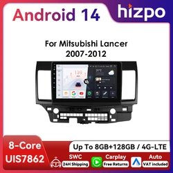 Hizpo Radio 2 DIN 10,1″ con CarPlay y GPS para Mitsubishi Lancer
