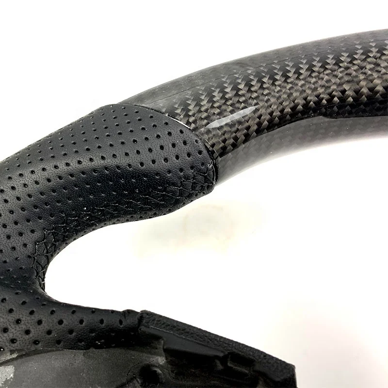 Volante de fibra de carbono estilo OEM para Chevrolet Camaro y Corvette C7 - imagen 5