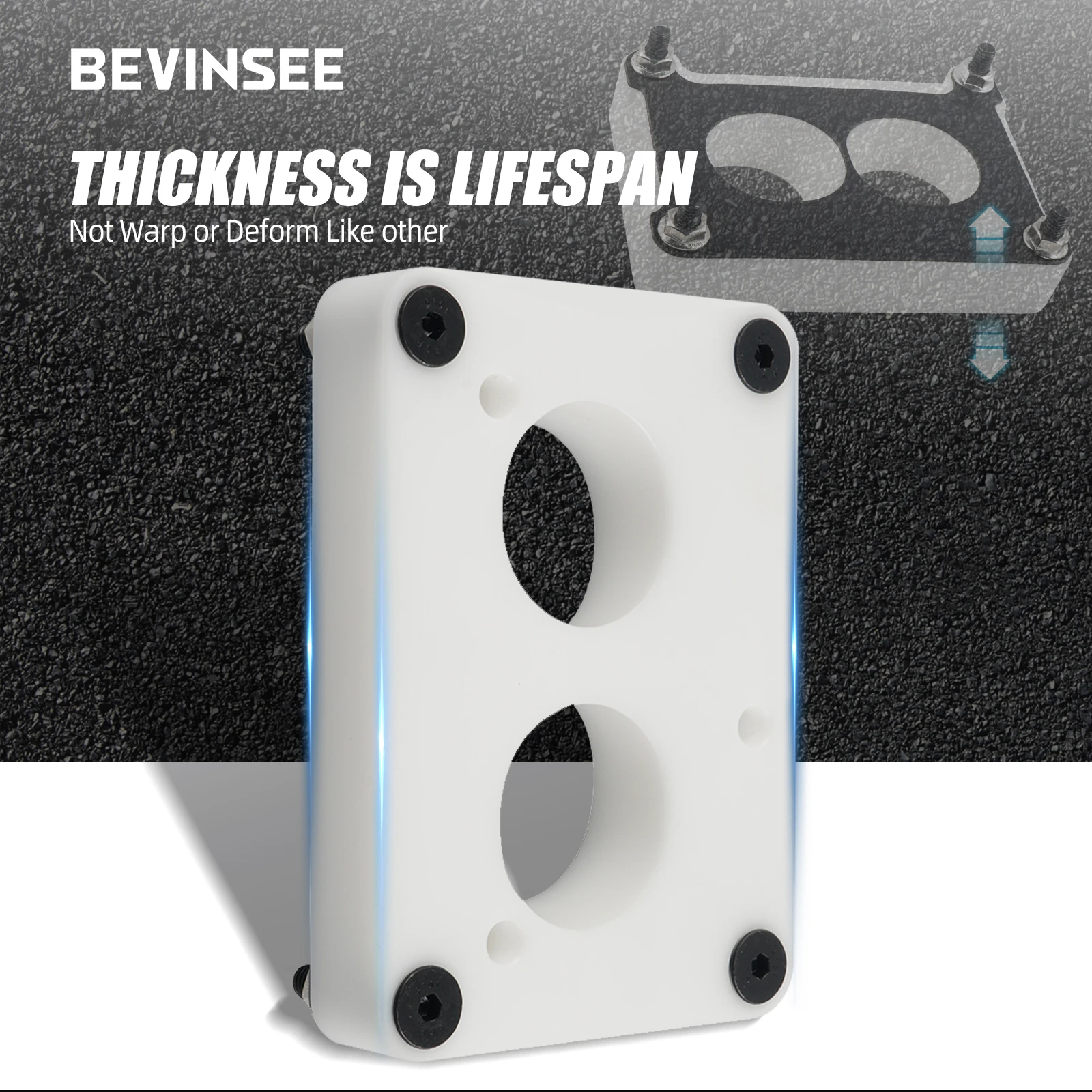 Colector admisión BEVINSEE Holley 4412 TBI 2 barril para Chevrolet - imagen 5