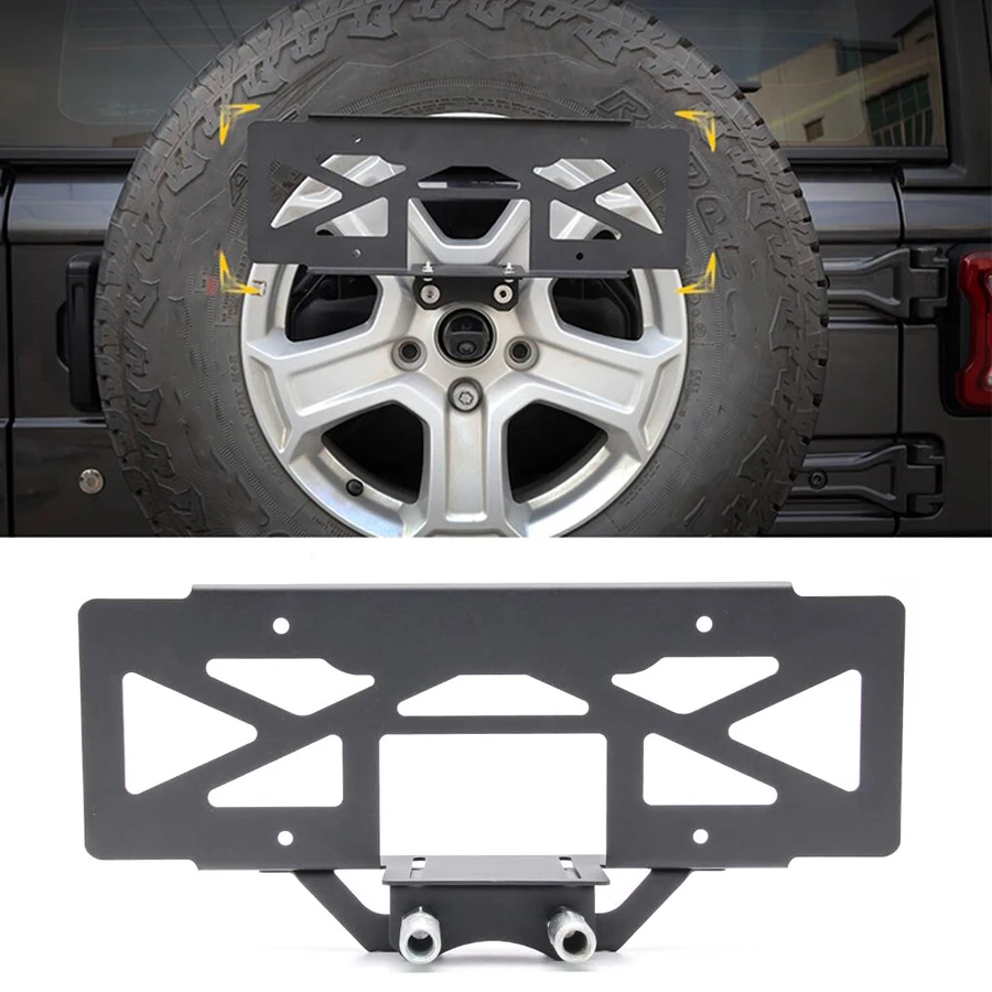 Portamatrículas Jeep Wrangler JL 2018-2023 – soporte matrícula original - imagen 2