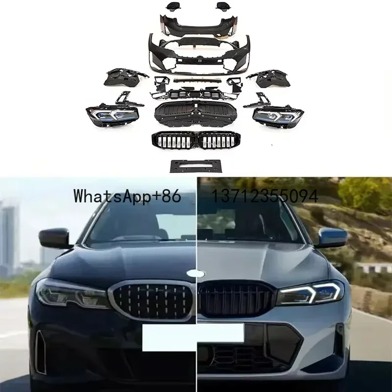 2019-2022Y 3 series G20 actualización a G20 LCI 2023 nuevos kits de carrocería estilo MT G20 facelift accesorios de coche parachoques de coche piezas de automóvil