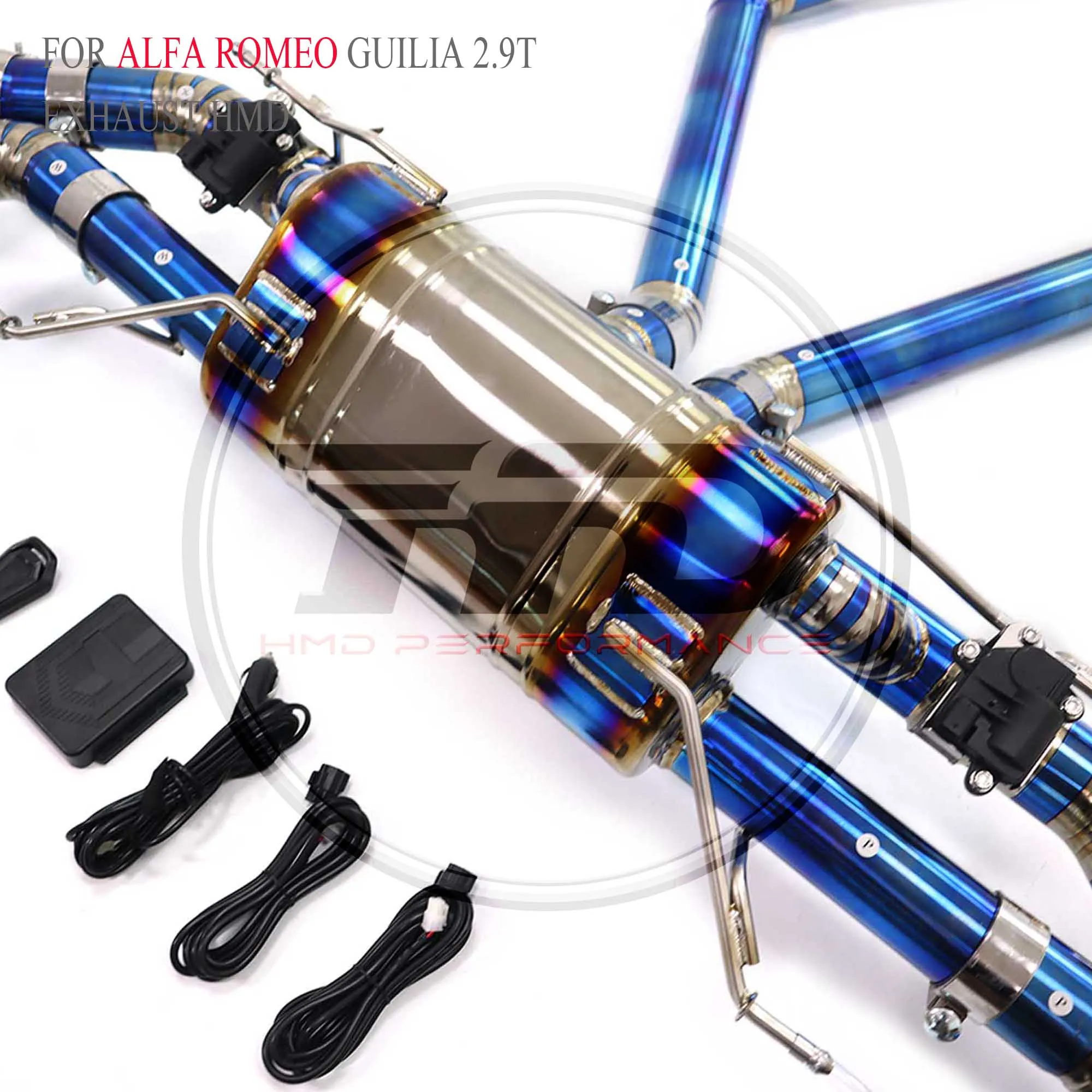 Escape HMD Titanium catback para Alfa Romeo Giulia 2.9T – alto flujo - imagen 5