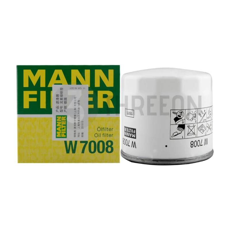 MANN FILTER W7008 filtro de aceite para VOLVO, C30, S40, V60, FORD Fiesta, Focus, ESCORT, Ecosport, Mondeo 30731879, G2MJ6731BA, EM5G6714AA