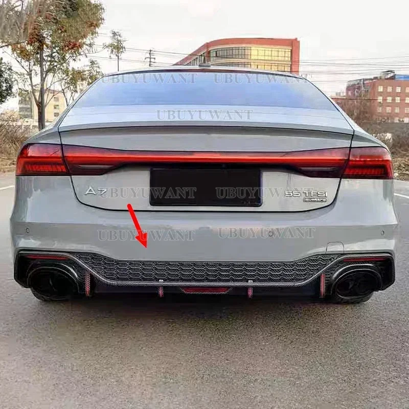 Difusor trasero con alerón labio - Audi A7 S7 Sline 2019-2020 - imagen 2