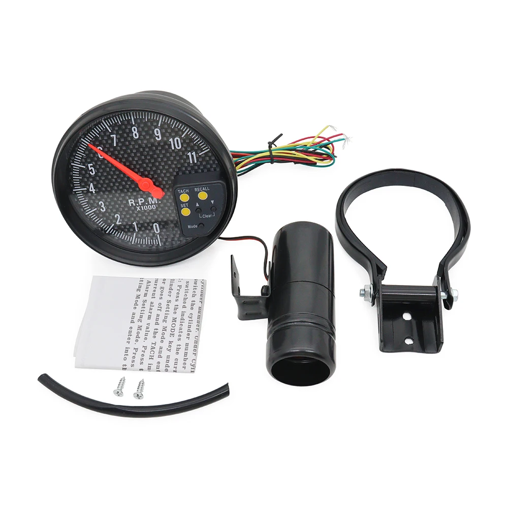 Tacómetro de 5 pulgadas con luz de cambio para motores de 1-8 cilindros - imagen 5