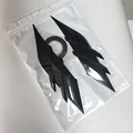 2pieces Gloss Black