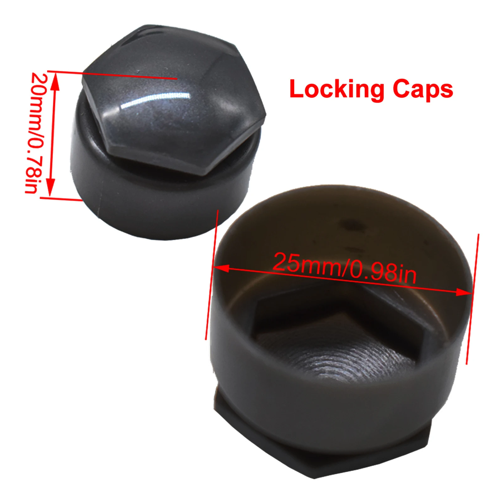 Tapones negros para tuercas de rueda – Audi A4, A6, Q3 y Q5 - imagen 4