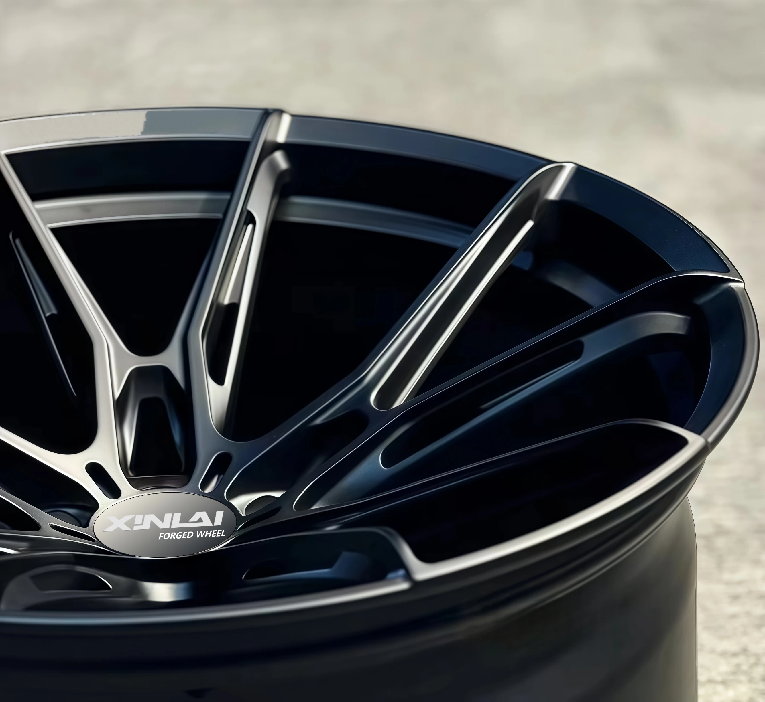 XINLAI Ruedas forjadas negras mate - Tuning para BMW AMG Nismo - imagen 3