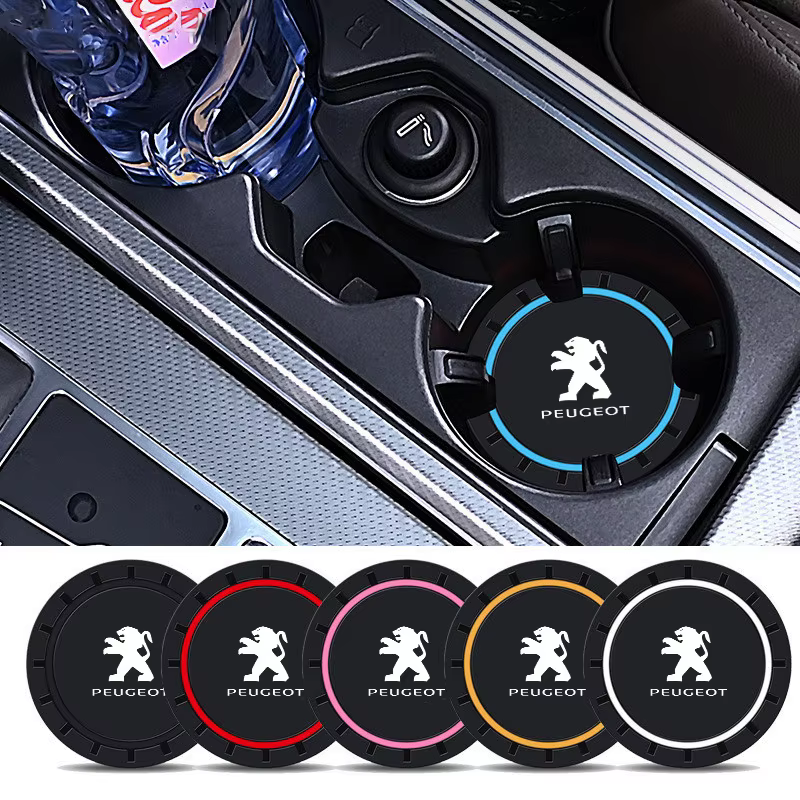 Posavasos de silicona antideslizantes para Peugeot 107, 206 y 307 - imagen 2