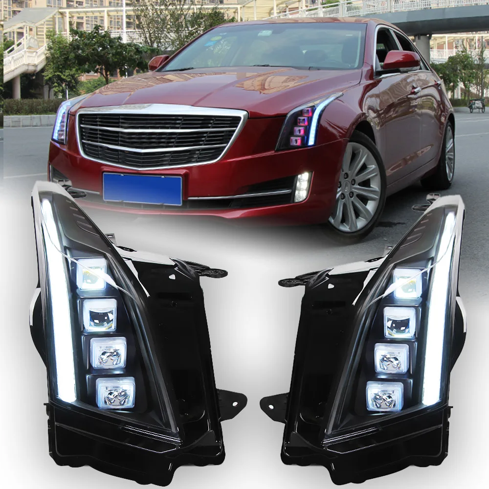 Luz DRL LED dinámica para Cadillac ATS con lente de proyector - imagen 5